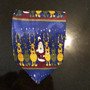 Men's Gold City Hand Made Christmas Tie